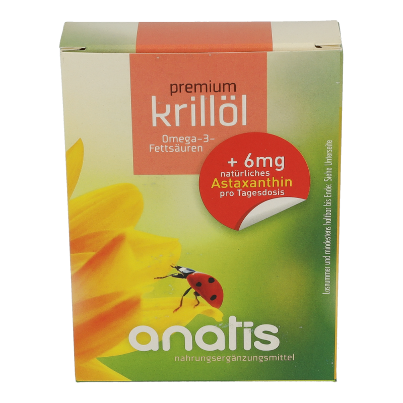Anatis Krillöl Premium + Astaxanthin Kapseln - 40 Stück
