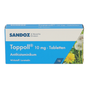 Sandoz TOPPOLL Tabletten 10mg - Antihistaminikum - 10 Stück