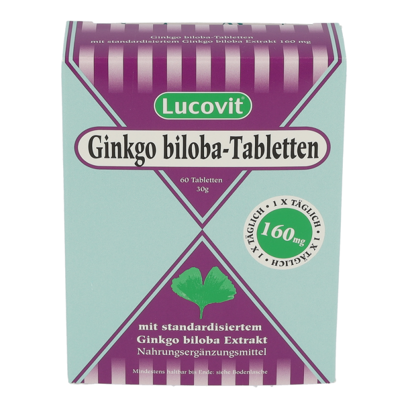 Lucovit Ginkgo Biloba 160 mg Tabletten 60 Stk. - 60 Stück