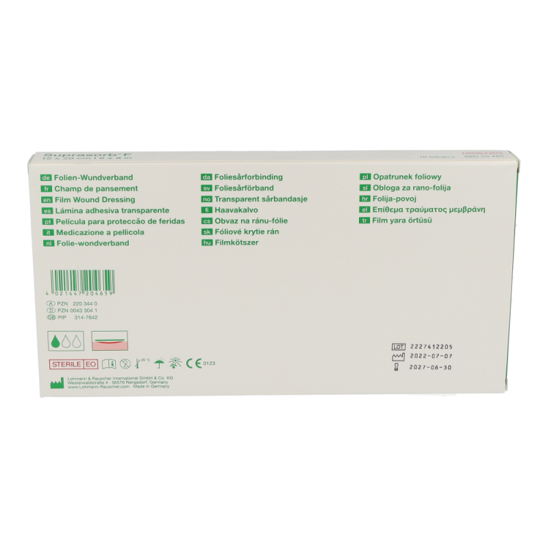 Suprasorb F Folien-Wundverband 10 Stk. 15 x 20 cm - 10 Stück