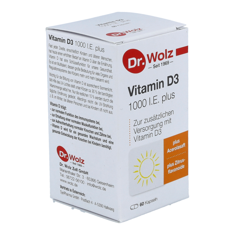 Dr. Wolz Vitamin D 3 Plus Kapseln 60 Stk. - 60 Stück