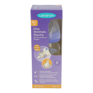 LANSINOH SAUGFL.WH GLAS 160 - 1 Stück