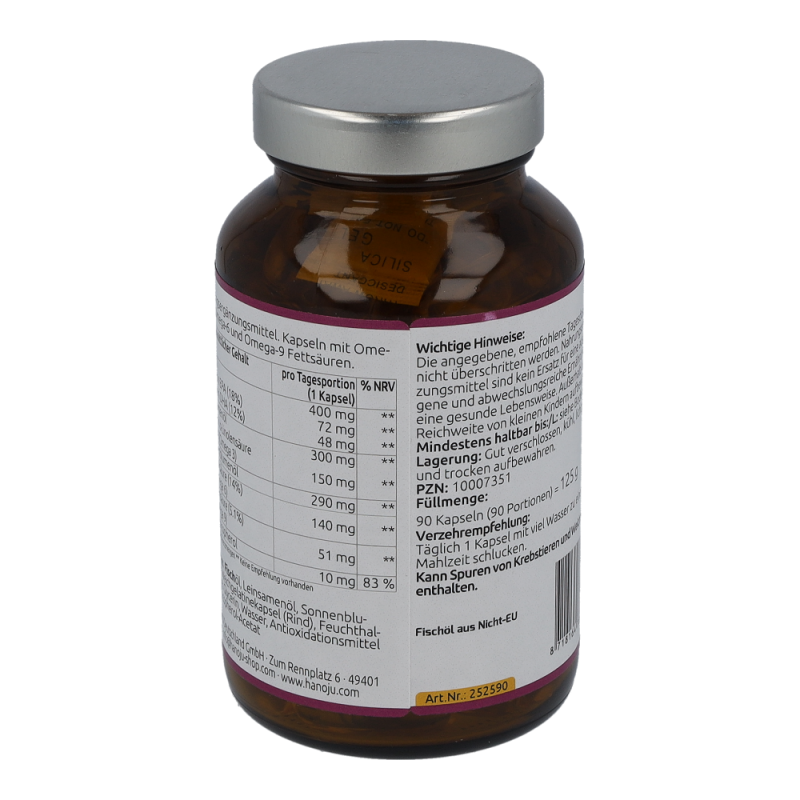 Omega 3-6-9 Kapseln 1000 mg Hanoj 90 Stk. - 90 Stück
