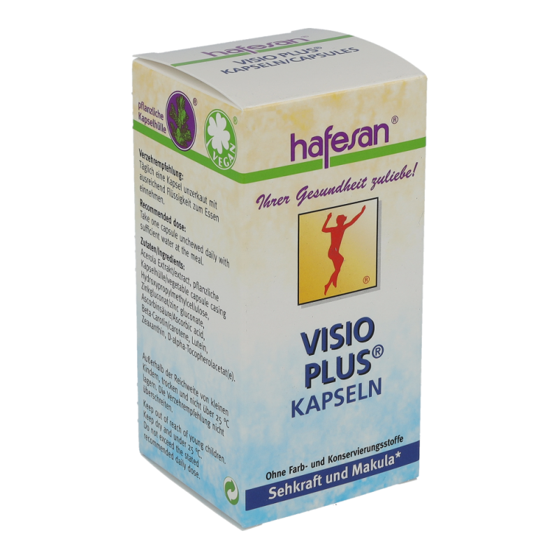 Hafesan VISIO PLUS Kapseln mit Lutein & Vitaminen - 60 Stück