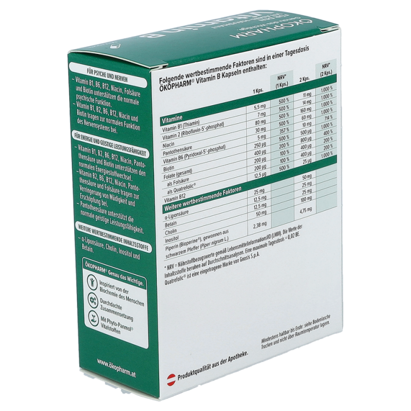 Ökopharm Vitamin B Kapseln - 60 Stück