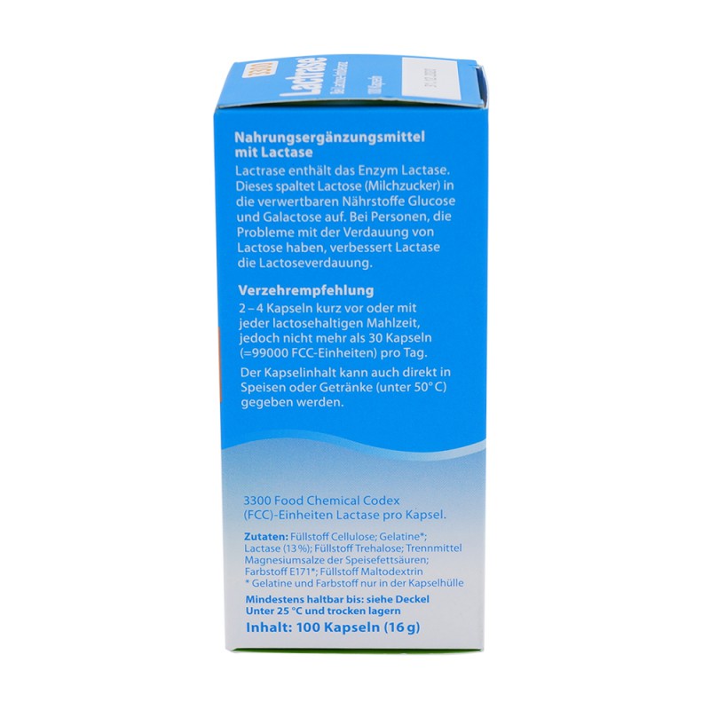 Lactrase Kapseln 3.300 - 100 Stück