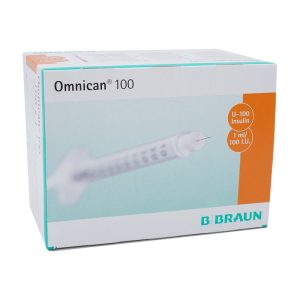 Insulininjektion Einmalspritze Omnican 100 0