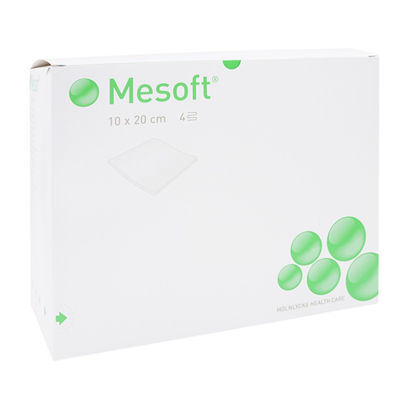 Mölnlycke Mesoft Vlieskompressen 10 x 20 cm 60x2 Stk. 120 Stk. - 120 Stück