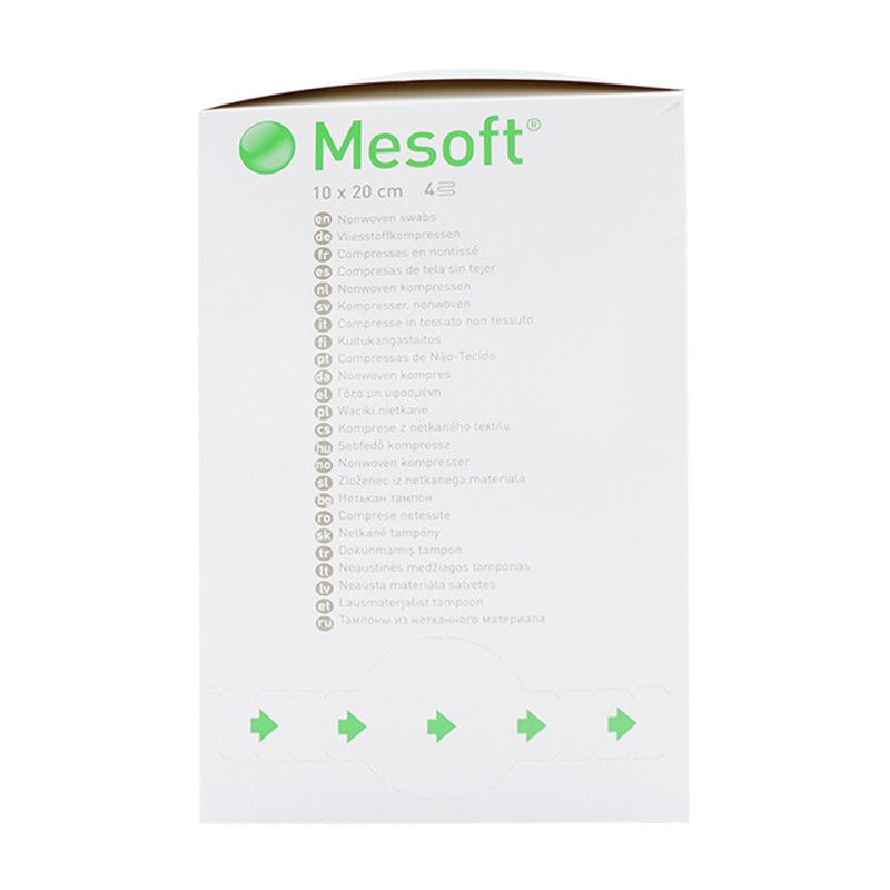 Mölnlycke Mesoft Vlieskompressen 10 x 20 cm 60x2 Stk. 120 Stk. - 120 Stück