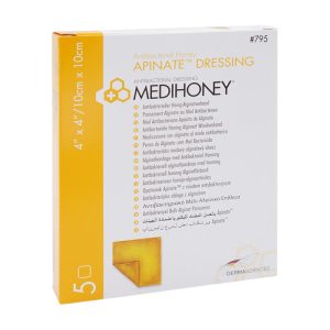 Medihoney antibacterial Alginatverband 5 Stk. 10 x 10 cm - 5 Stück