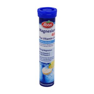 Abtei Magnesium 400 + C + E Brausetabletten - 15 Stück