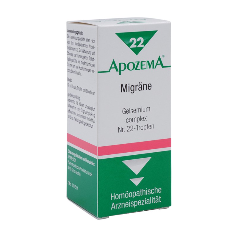 Apozema Tropfen Nr. 22 Migräne 50 ml - 50ml