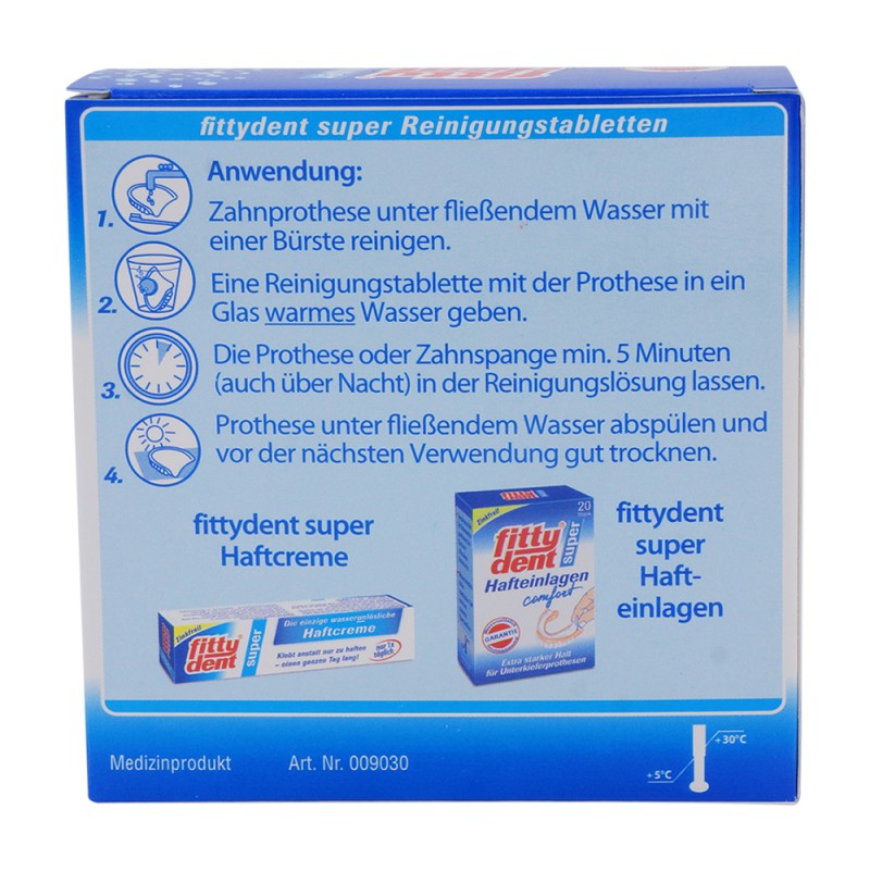 Fittydent Super Reinigungstablette - 32 Stück
