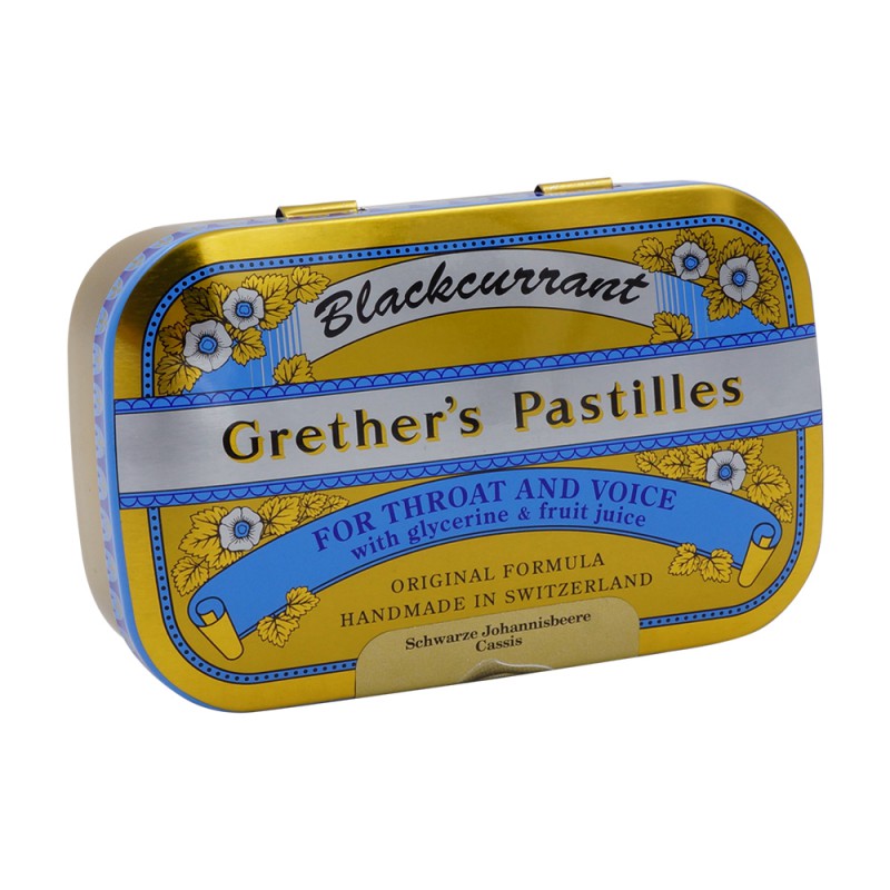 Grethers Pastillen Blackcurrant 110 g - 110g