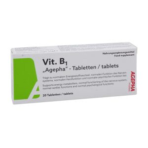VIT B 1 TBL DL 200MG AGEPHA - 20 Stück