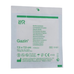 Gazin Mullkompresse steril 2 Stk. 8-fach 7