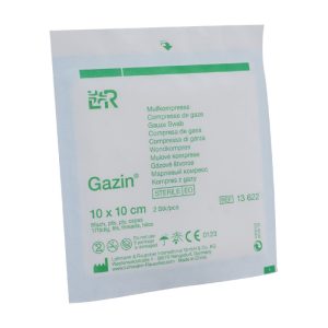 Gazin Mullkompresse steril 2 Stk. 8-fach 10 x 10 cm - 2 Stück
