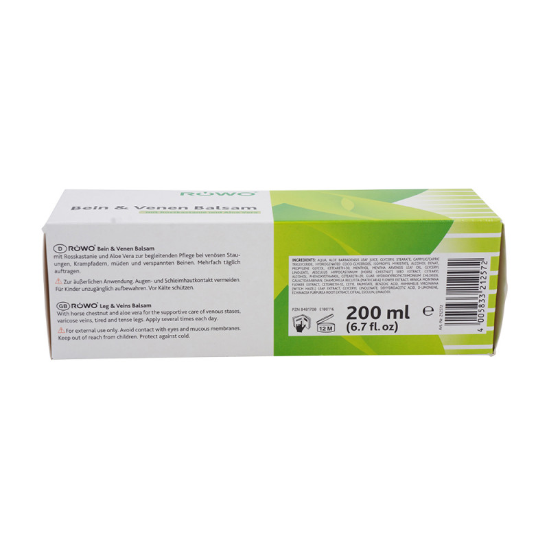 Röwo Beine und Venenbalsam + Rosskastanie 200 ml - 200ml