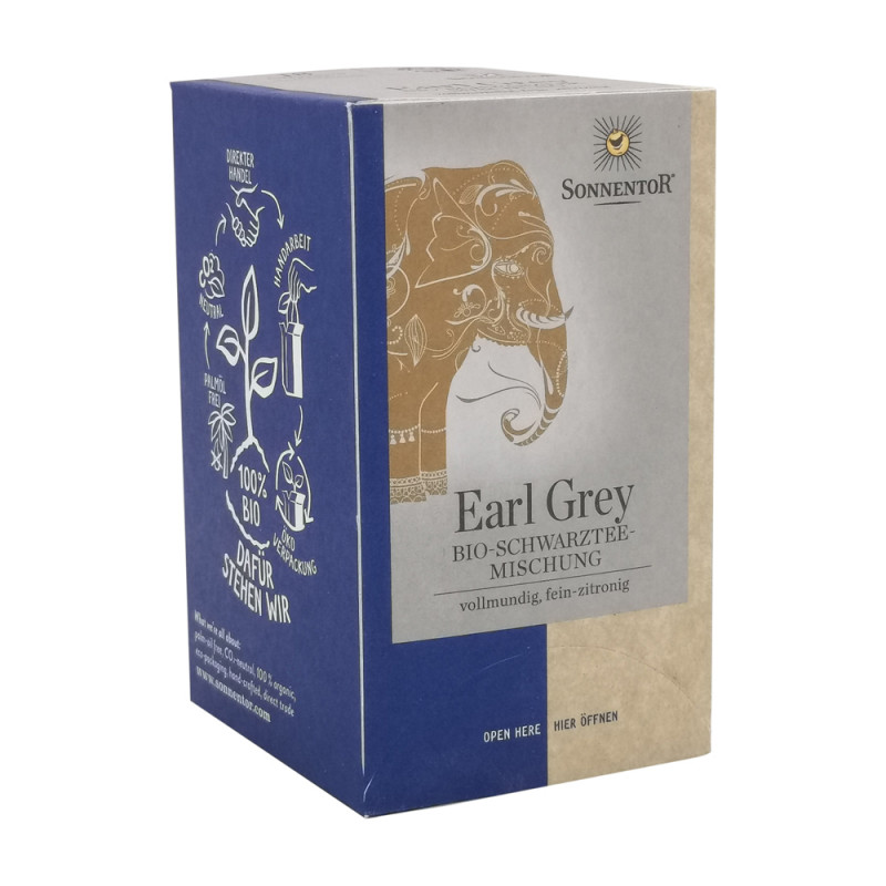 Sonnentor Earl Grey Schwarztee 18 Btl. BIO - 18 Beutel