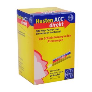Husten ACC direkt 600 mg - Pulver zum Einnehmen im Beutel - 20 Stück