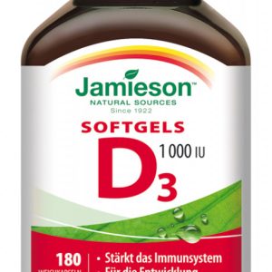 Jamieson Vitamin D3 1000 IU Softgels 180 Kps. - 180 Stück