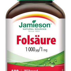 Jamieson Folsäure 1000 µg/1 mg 100 Tbl. - 100 Stück