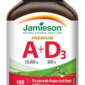 Jamieson Vitamin A & D3 10.000 IU/800 IU Premium 100 Kps. - 100 Stück