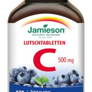 Jamieson Vitamin C 500 mg Lutschtabletten wilde Heidelbeeren 120 Tbl. - 120 Stück