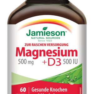 Jamieson MAGNESIUM 500MG + VITAMIN D3 60 ST - 60 Stück