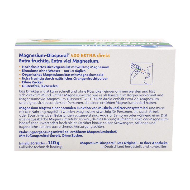 Magnesium Diasporal 400 Extra Direkt 50 Stk. - 50 Stück