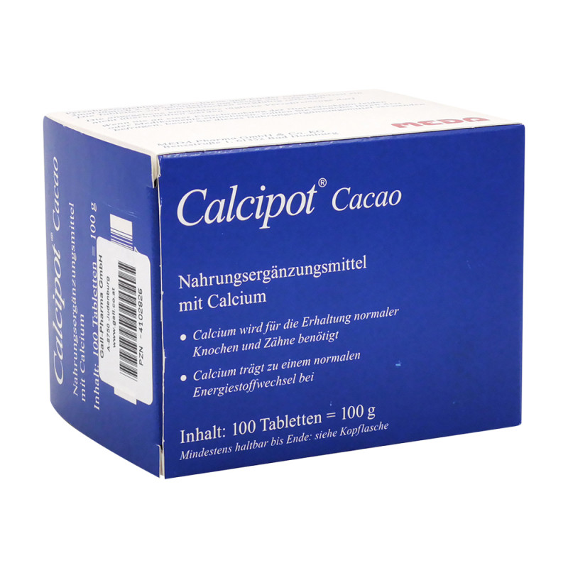Calcipot Cacao Kautabletten - 100 Stück