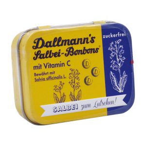 Dallmann Ingwer-Salbei Bonbons Zuckerfrei Dose 46 g - 46g