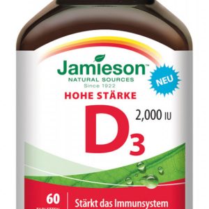 Jamieson Vitamin D3 2000 IU Tabletten - 60 Stück