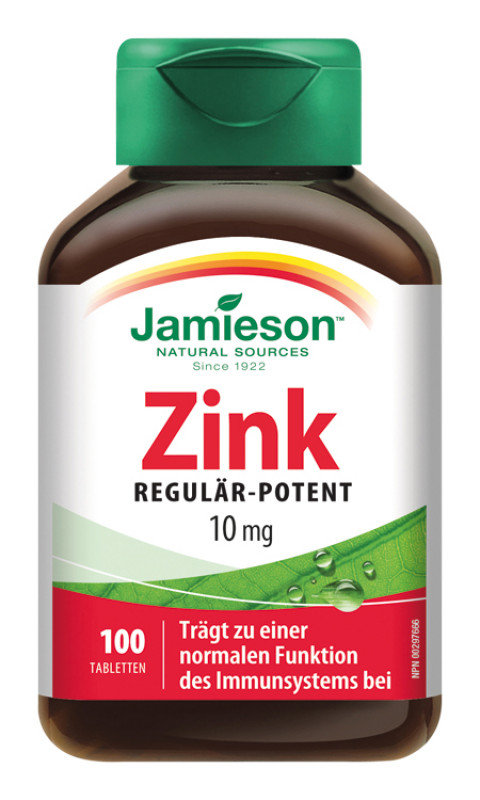 Jamieson Zink 10 mg Tabletten - 100 Stück