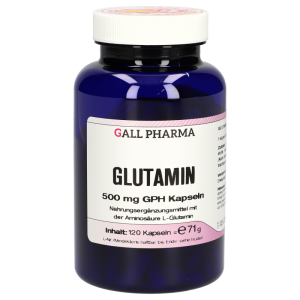 Glutamin 500mg Kapseln - 120 Stück