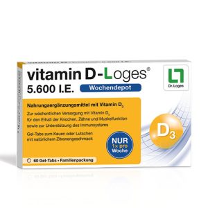 Vitamin D-Loges 5.600 I.E. Gel Tabs - 60 Stück