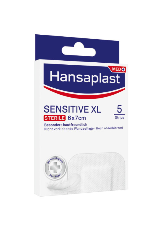 Hansaplast Sensitive Steriler Wundverband XL - 5 Stück