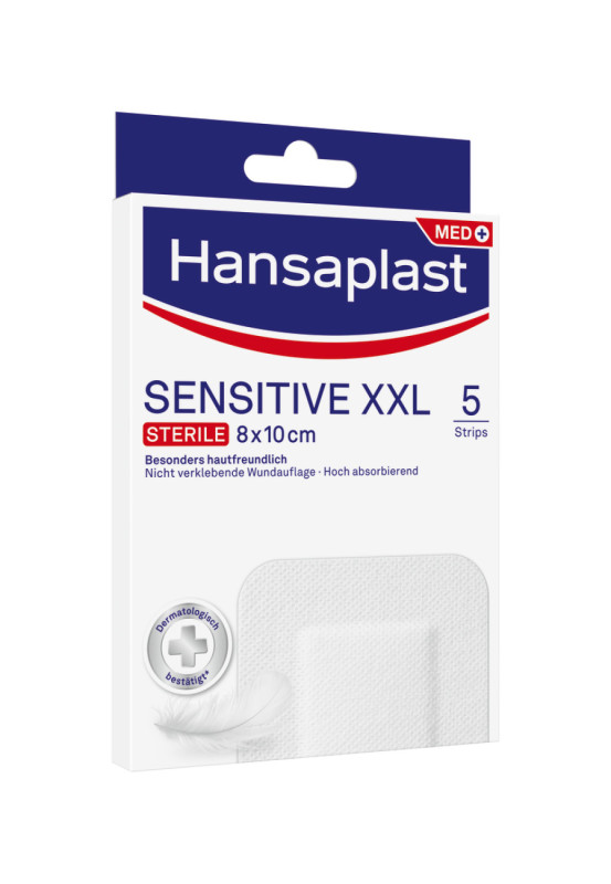 Hansaplast Sensitive Steriler Wundverband XXL - 5 Stück