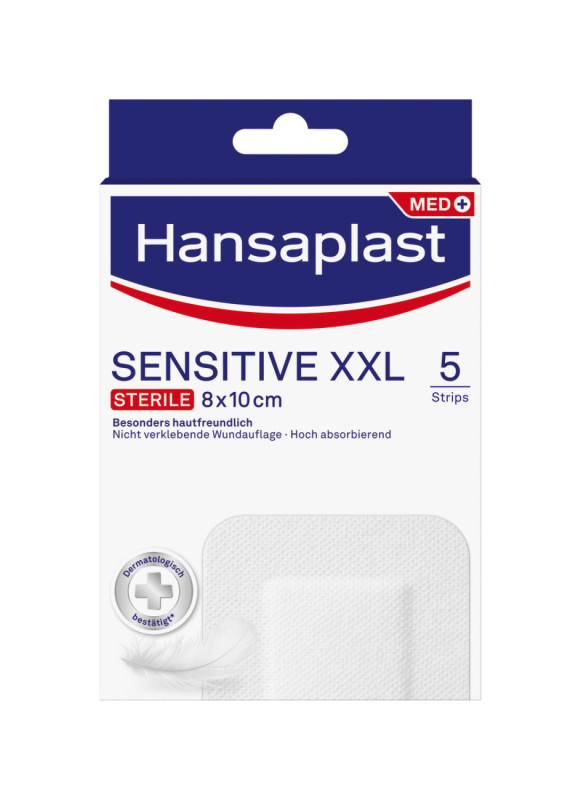 Hansaplast Sensitive Steriler Wundverband XXL - 5 Stück