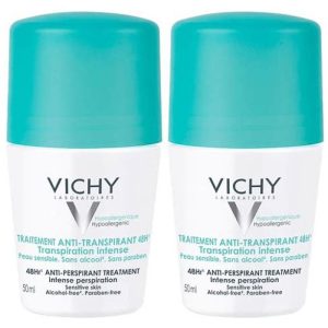 Vichy DEODORANT regulierendes Roll-On 48H Doppelpack - 2x50ml - 2 Stück