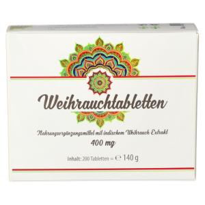 Weihrauch 400mg Tabletten - 200 Stück