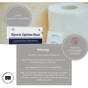 Glycerin Zäpfchen Rösch 1g - 10 Stück