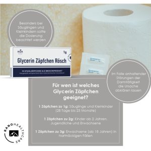 Glycerin Zäpfchen Rösch 3g - 100 Stück