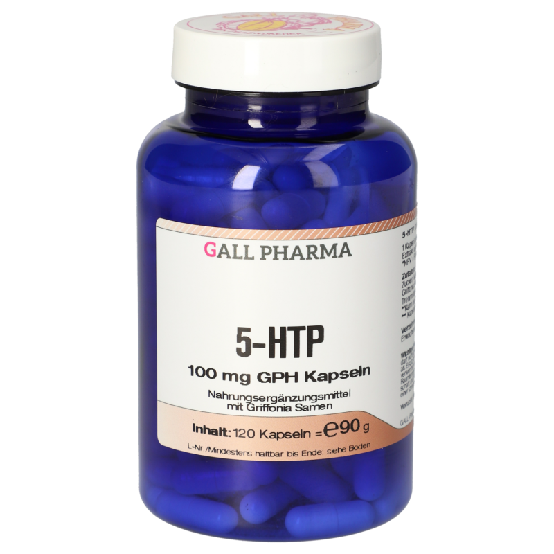Gall Pharma 5 - HTP 100mg Kapseln Hydroxytryptophan zur Serotoninproduktion - 120 Stück