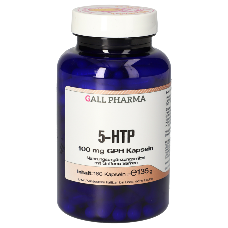 Gall Pharma 5 - HTP 100mg Kapseln Hydroxytryptophan zur Serotoninproduktion - 180 Stück