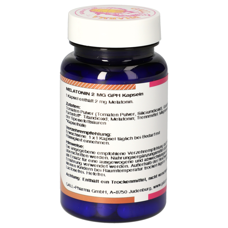 MELATONIN 2mg Kapseln regulierend auf Wach- Schlafrhythmus - 90 Stück