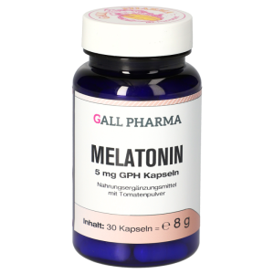 Gall Pharma MELATONIN 5mg Kapseln regulierend auf Wach- Schlafrhythmus - 30 Stück
