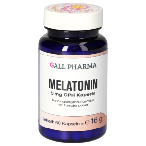 Gall Pharma MELATONIN 5mg Kapseln regulierend auf Wach- Schlafrhythmus - 60 Stück