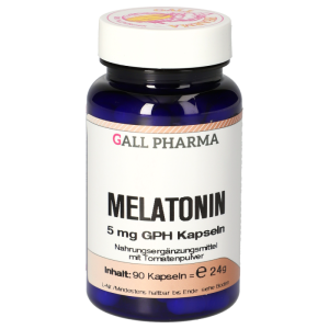 Gall Pharma MELATONIN 5mg Kapseln regulierend auf Wach- Schlafrhythmus - 90 Stück
