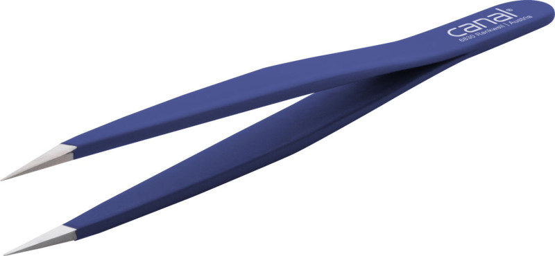 Canal Splitterpinzette blau rostfrei - 1 Stück